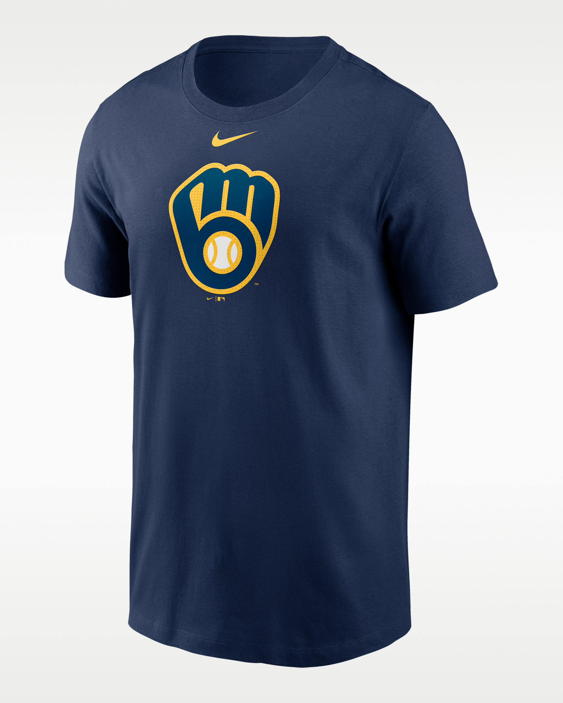 Milwaukee Brewers Fuse Large Logo Men's Nike MLB T-Shirt. Nike.com